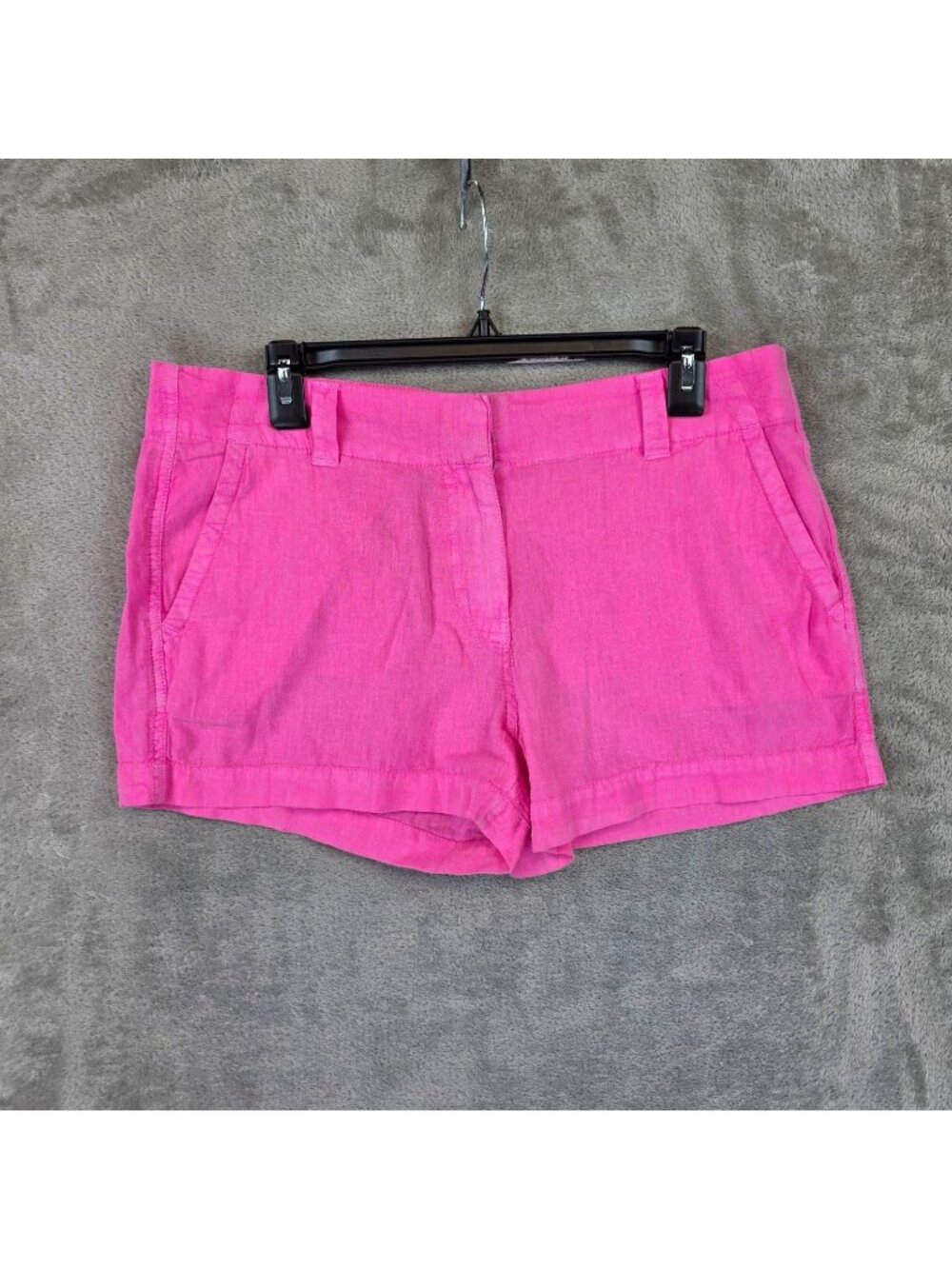 Vineyard Vines Shorts Womens 8 Pink Linen Blend Chino 2.5 Inseam Summer Casual